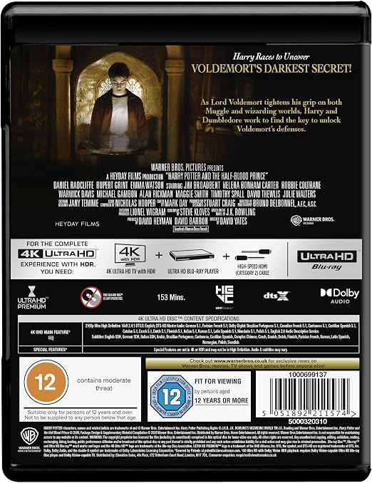 Harry Potter and the Half-Blood Prince [4K Ultra HD] [2009] - PRE-ORDER-28-SEPTEMBER-2026