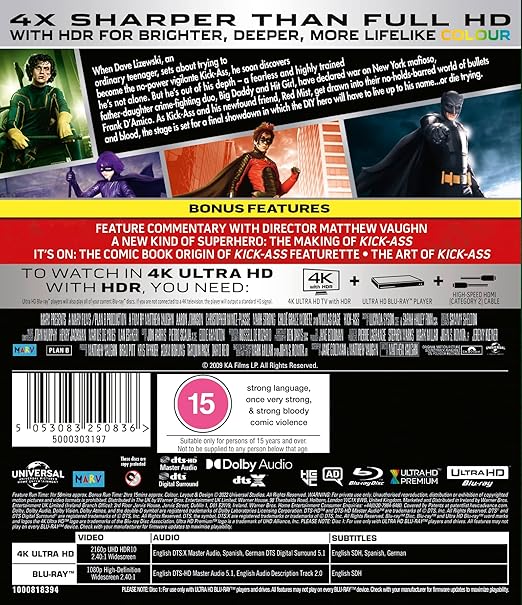 Kick Ass 4K Ultra HD Blu-ray