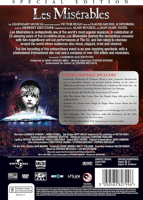 Les Miserables 25th Anniversary DVD