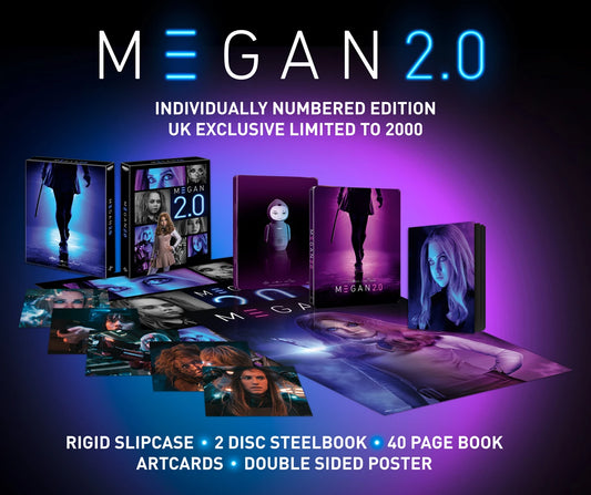 M3GAN 2.0 4k UHD & Blu-Ray Collector’s Edition Steelbook.- PRE-ORDER-7-SEPTEMBER-2026