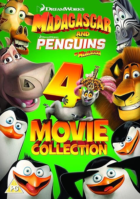 Madagascar & Penguins of Madagascar: The 4-Movie Collection DVD