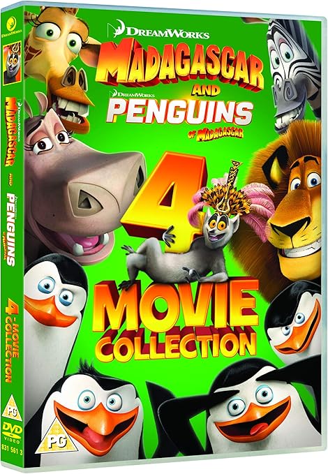 Madagascar & Penguins of Madagascar: The 4-Movie Collection DVD
