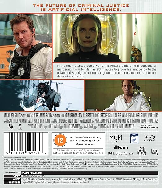 Mercy Blu-Ray - PRE-ORDER-20-APRIL-2026