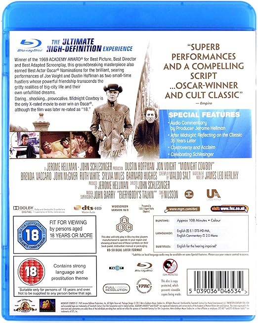MIDNIGHT COWBOY - Blu-ray
