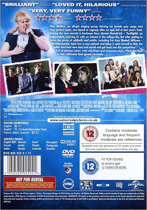 PITCH PERFECT DVD