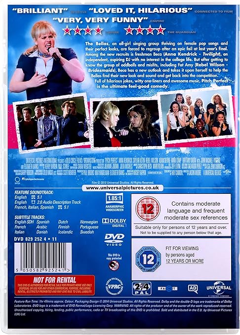 PITCH PERFECT DVD