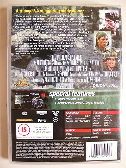 PLATOON - DVD