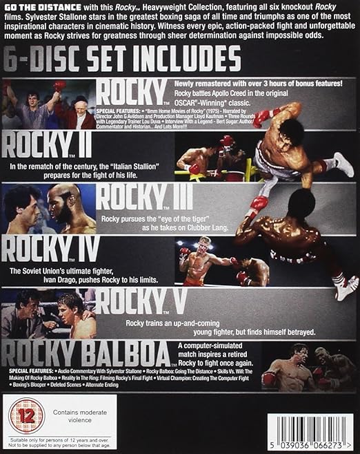 ROCKY: THE COMPLETE SAGA (I-VI) - Blu-ray