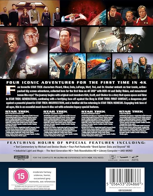 STAR TREK: THE NEXT GENERATION MOVIE 4K BOXSET