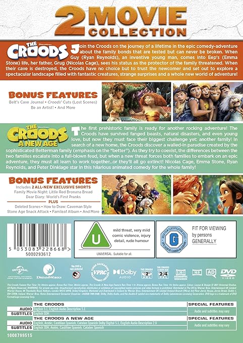 The Croods 1 & 2 Boxset DVD