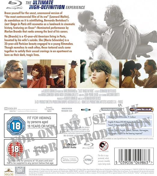 LAST TANGO IN PARIS - Blu-ray