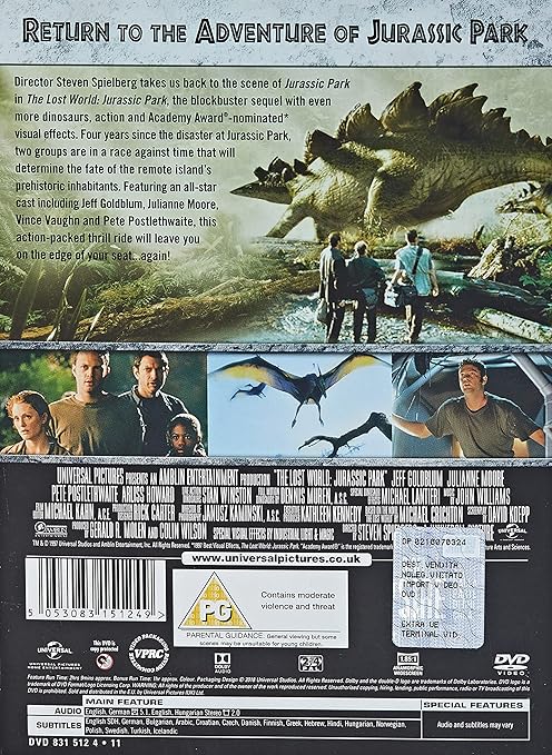 Jurassic Park: The Lost World DVD