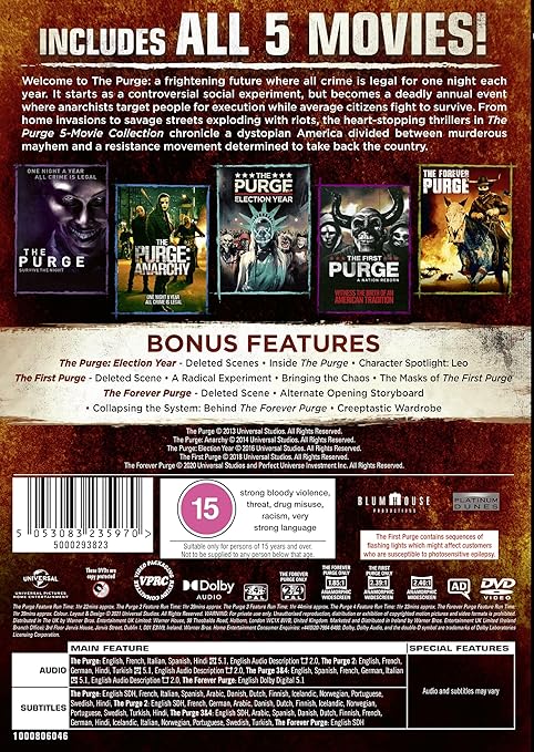 The Purge 1-5 Boxset DVD