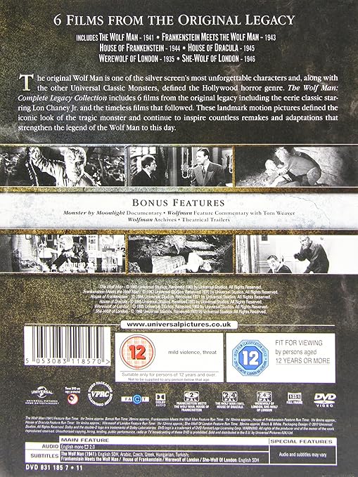 The Wolf Man: Complete Legacy Collection DVD