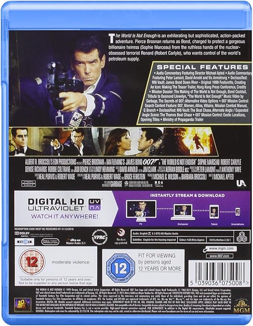 JAMES BOND (019): THE WORLD IS NOT ENOUGH - Blu-ray