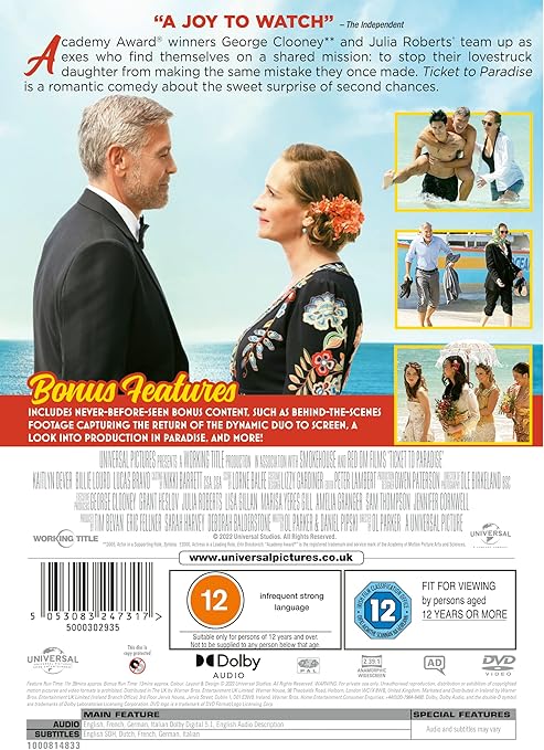 Ticket to Paradise DVD