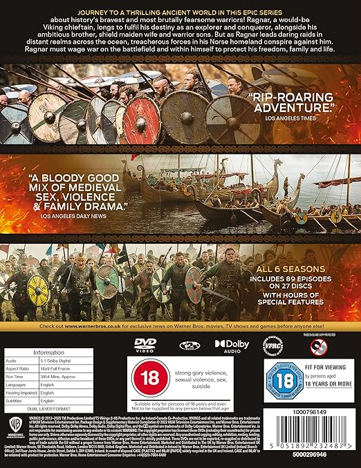 VIKINGS: COMPLETE SEASONS 1-6 - DVD