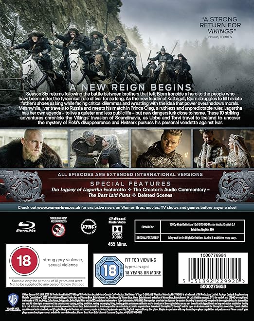 VIKINGS: SEASON 6 PART 1 - Blu-ray