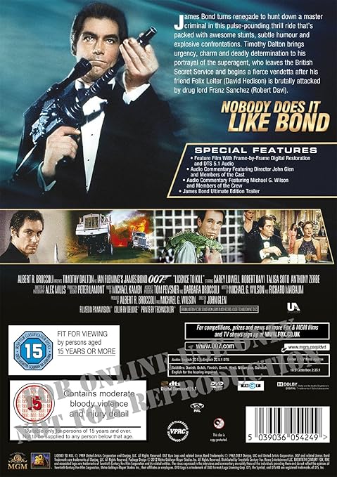 JAMES BOND (016): LICENSE TO KILL - DVD