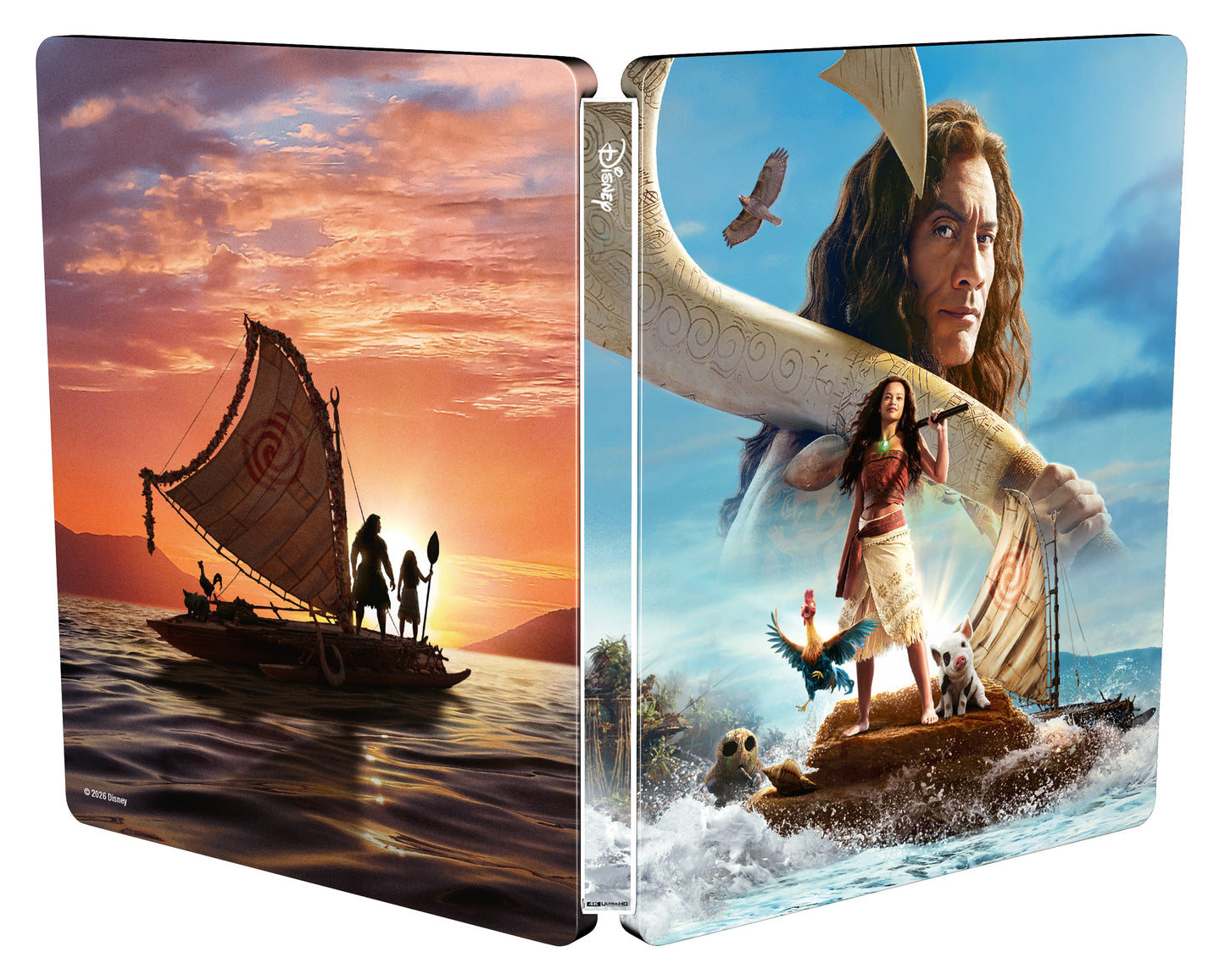 Disney's Moana (Live action) SteelBook UHD/BLU-RAY SteelBook - PRE-ORDER-12-OCTOBER-2026
