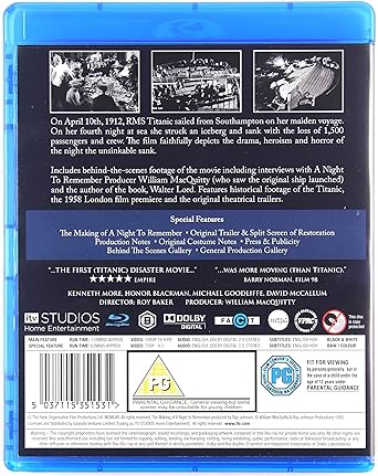 A NIGHT TO REMEMBER BLU-RAY