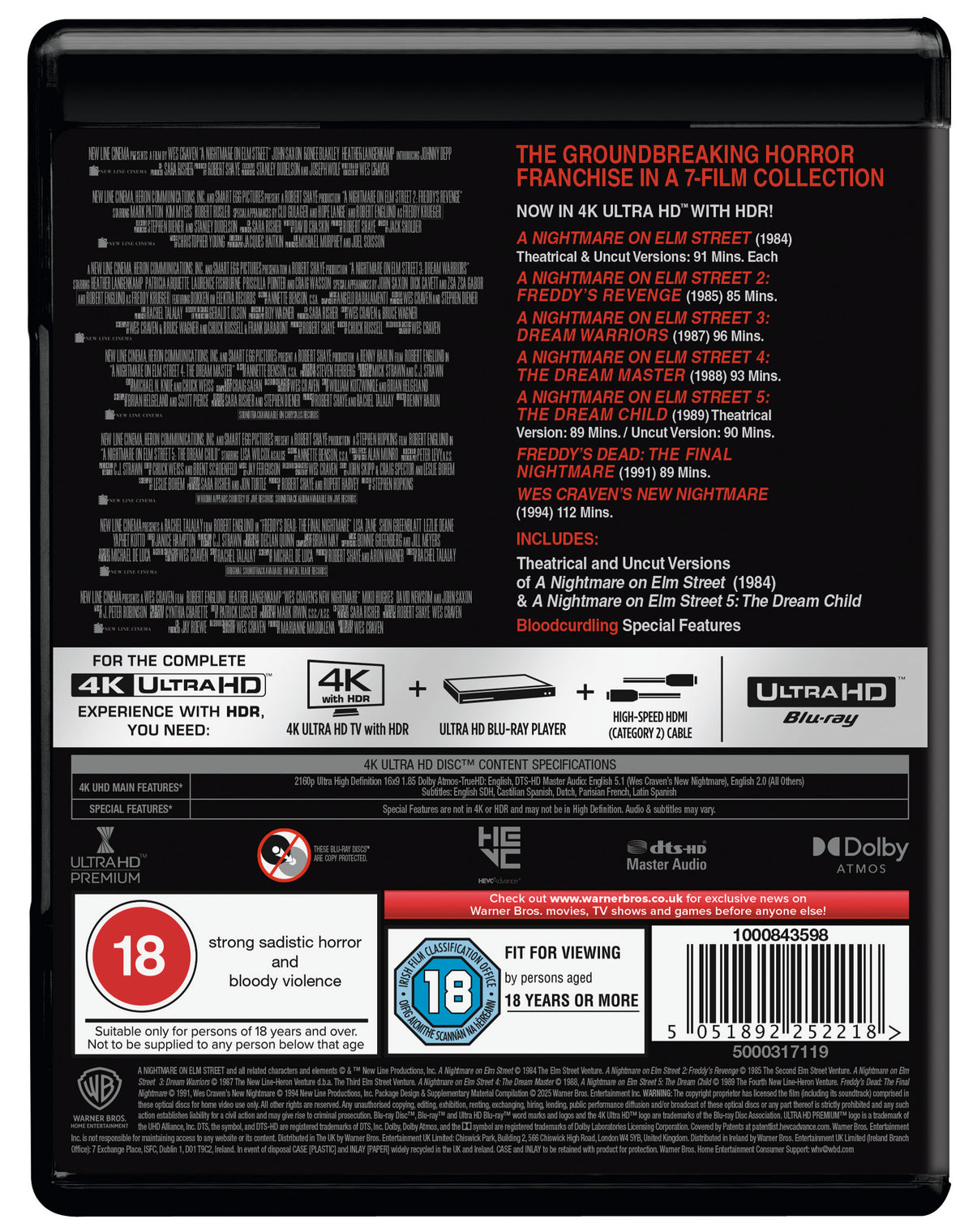 NIGHTMARE ON ELM STREET COL UHD