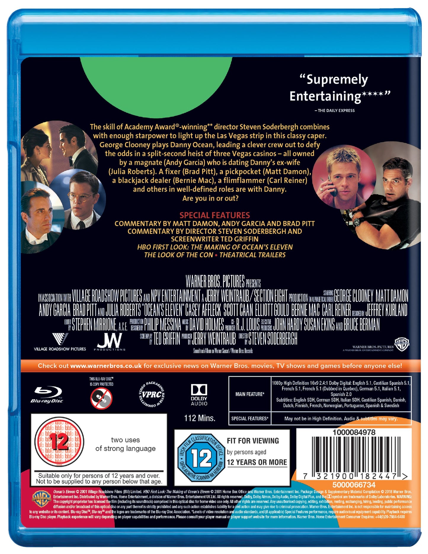 OCEANS 11 (2001) - Blu-ray - Pre-order 29-Jun-2026