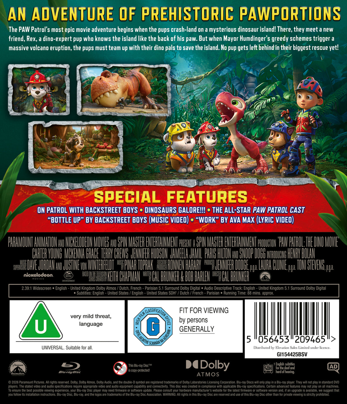 PAW Patrol: The Dino Movie Blu-ray - Pre-order 16-NOVEMBER-2026