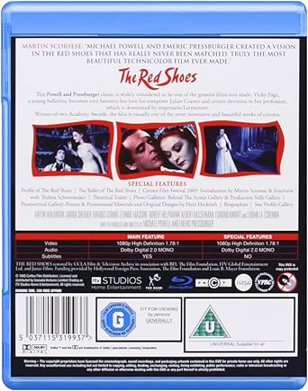 THE RED SHOES BLU-RAY