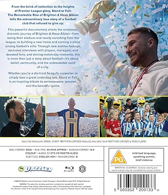 Stand or Fall: The Remarkable Rise of Brighton & Hove Albion DVD