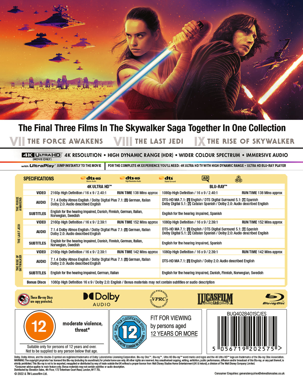 Star Wars Trilogy Episodes 7-9 - Pre-order-16-November-2026