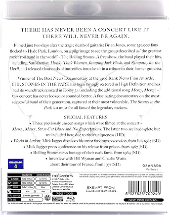 THE STONES IN THE PARK (BLU-RAY)