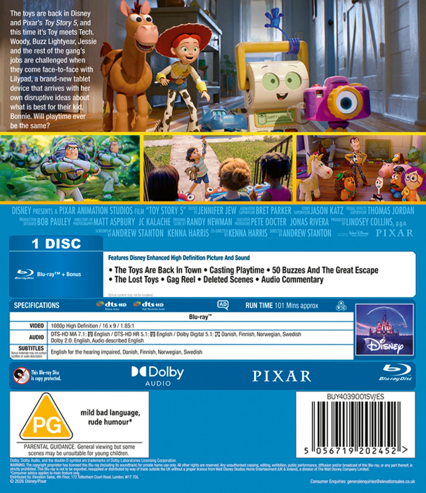 Disney Pixar's Toy Story 5 BLU-RAY - pre-order-5-OCTOBER-2026