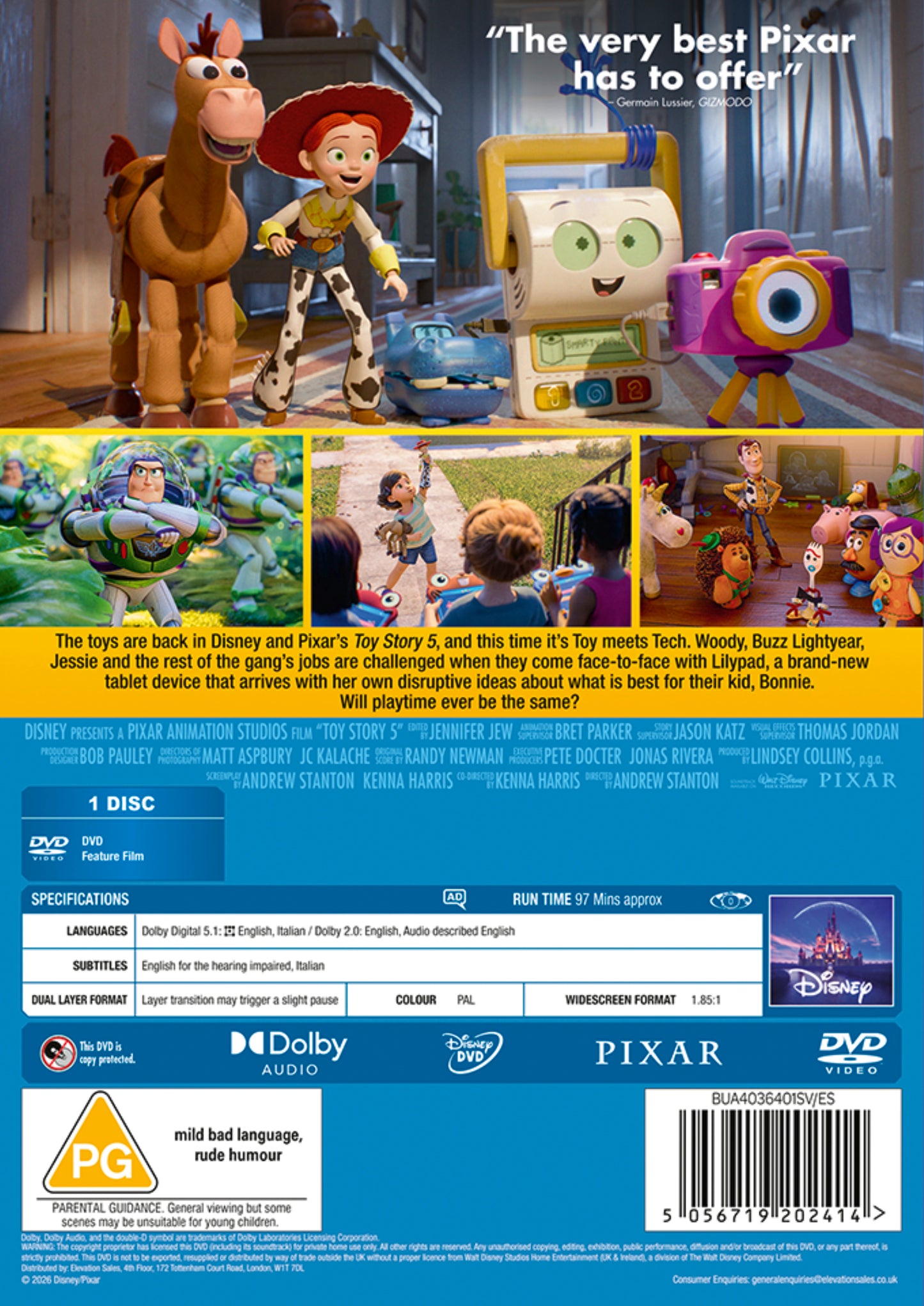 Disney Pixar's Toy Story 5 DVD - pre-order-5-OCTOBER-2026