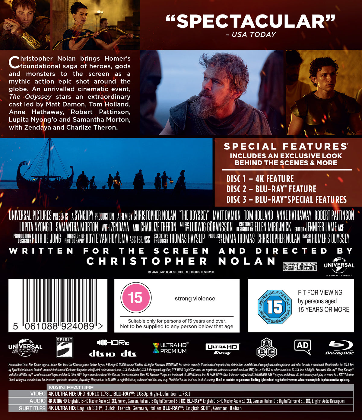 The Odyssey 4k UHD & Blu-Ray - Pre-order 18 November 2026