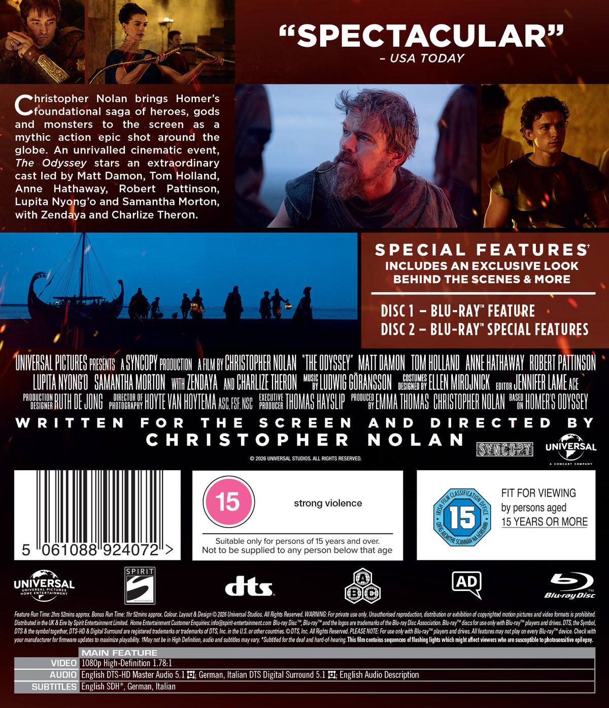 The Odyssey Blu-Ray - Pre-order 18 November 2026