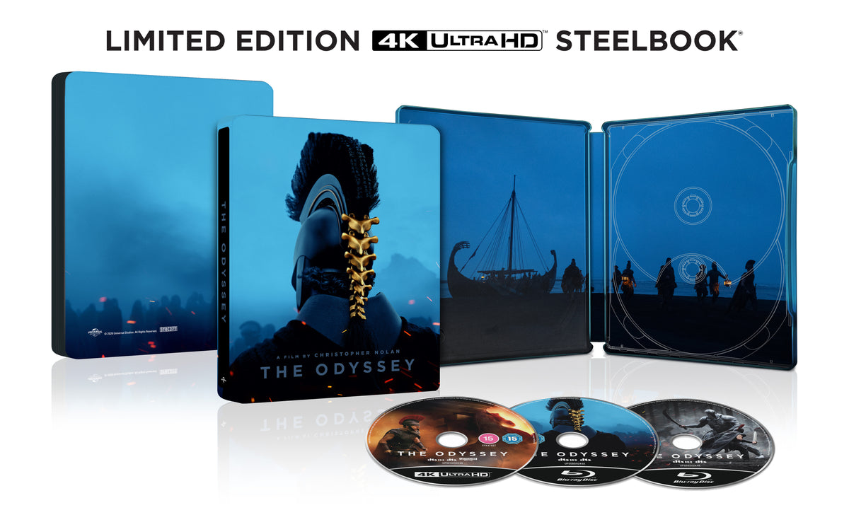 THE ODYSSEY 4K UHD & BLU-RAY STEELBOOK 1 - Pre-order 18 November 2026