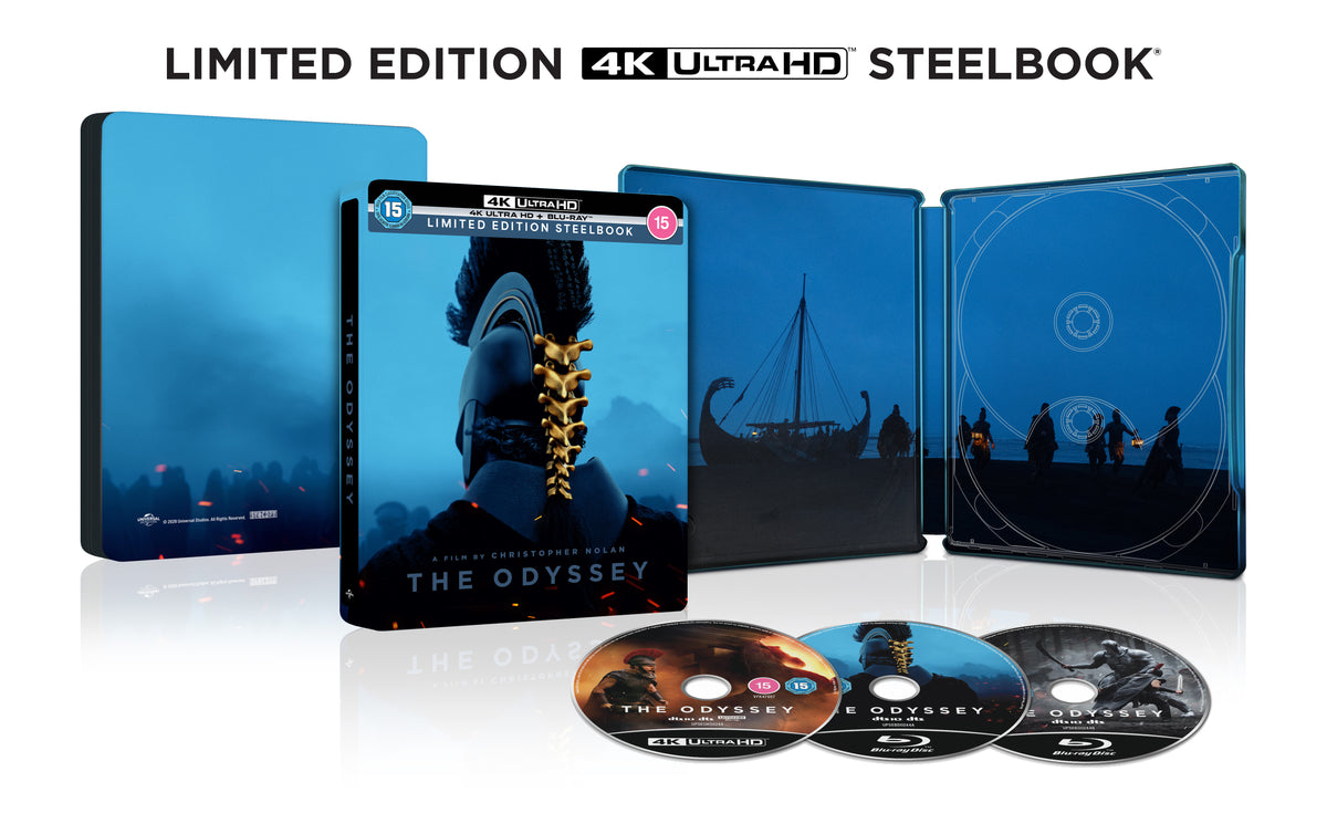 THE ODYSSEY 4K UHD & BLU-RAY STEELBOOK 1 - Pre-order 18 November 2026