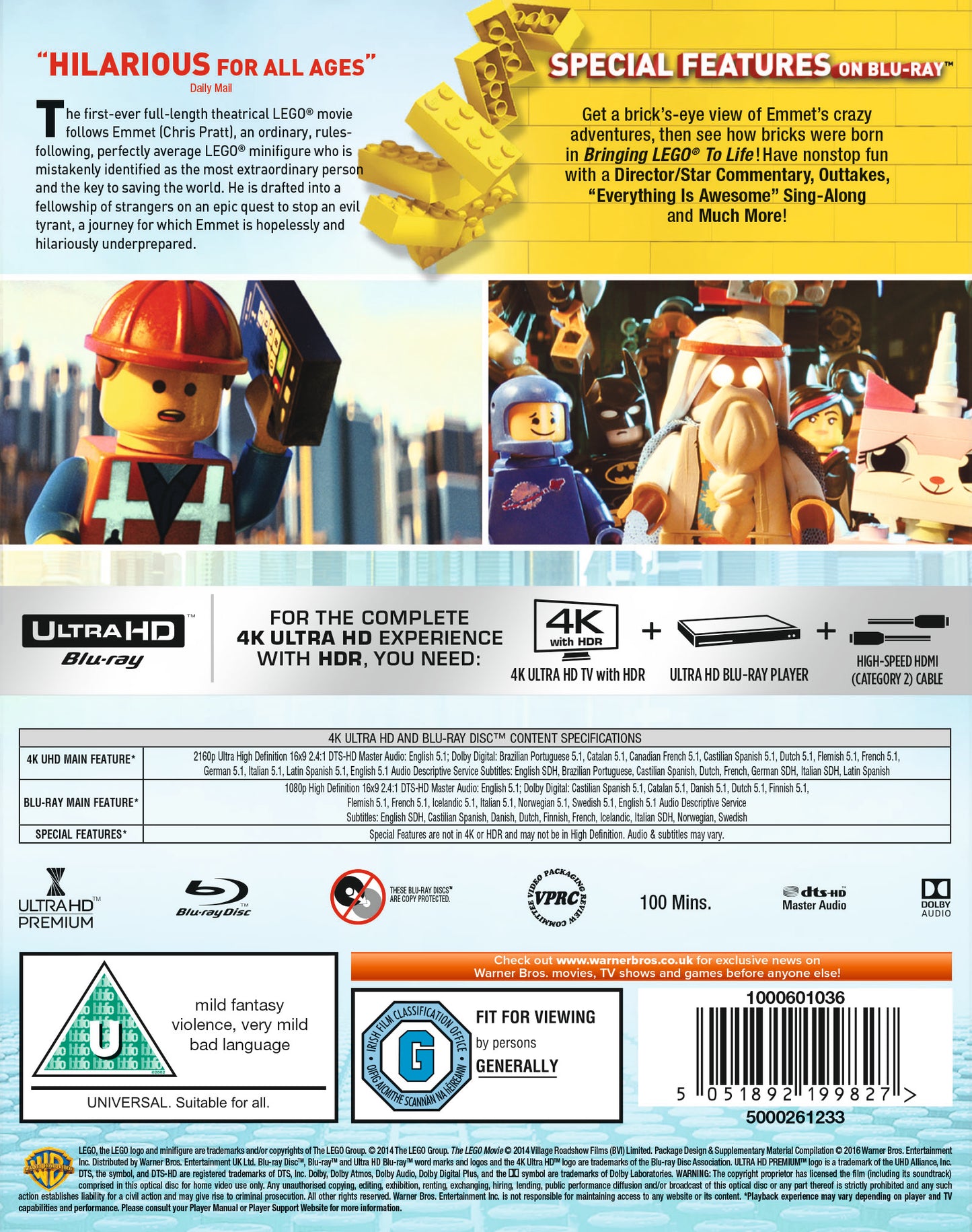THE LEGO MOVIE UHD