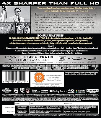 To Kill a Mockingbird [4K Ultra HD & Blu-Ray]- PRE-ORDER - 15-SEPTEMBER-2025