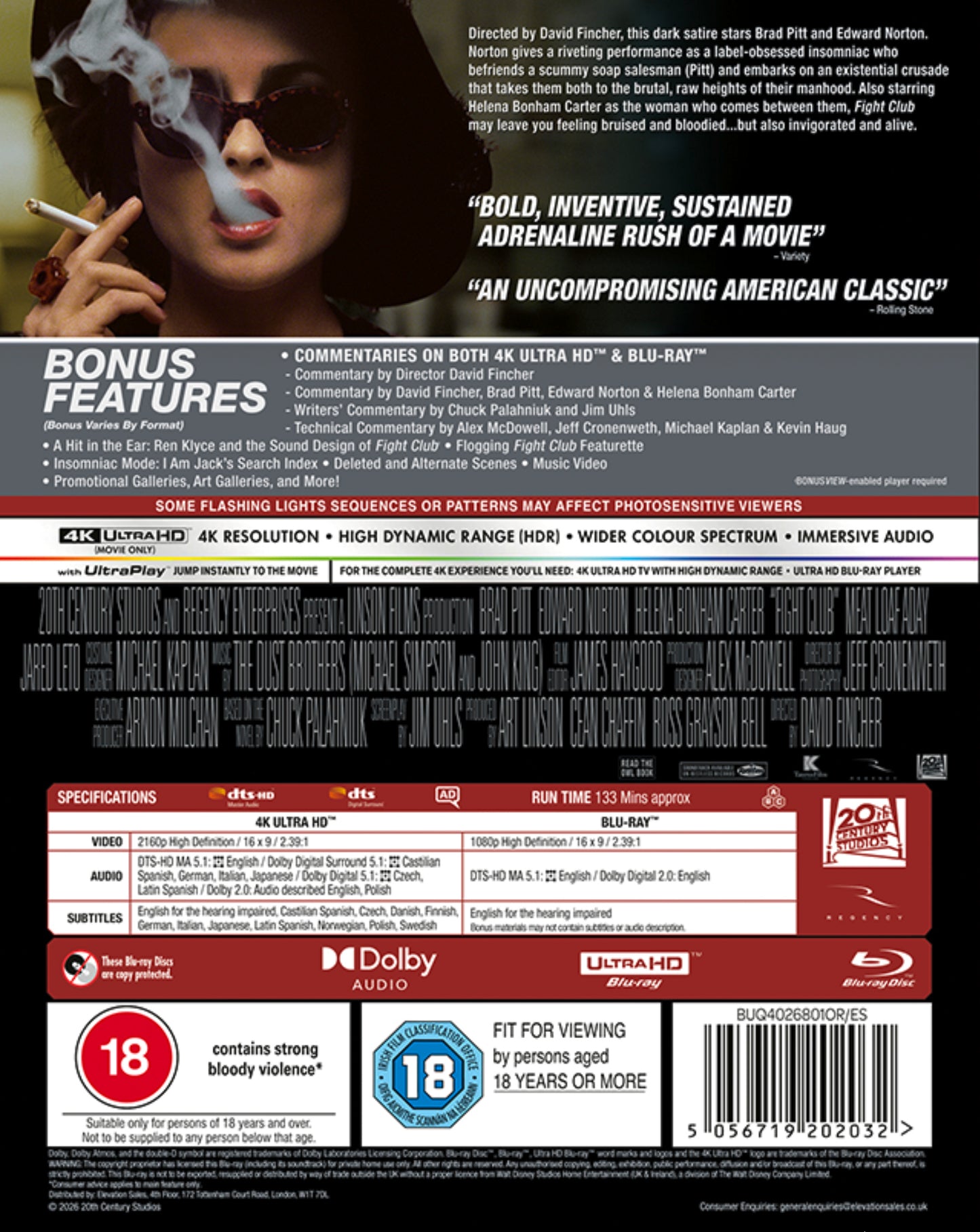 Fight Club UHD/BLU-RAY - pre-order-18-may-2026