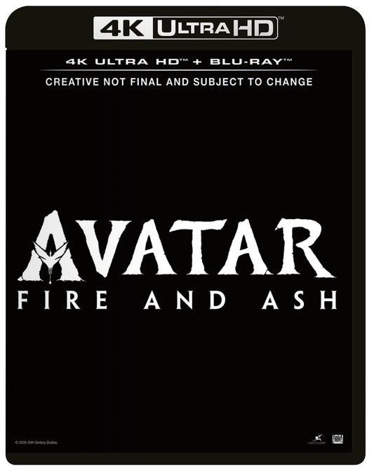 Avatar: Fire and Ash UHD + Blu-ray + Blu-ray Bonus disc- PRE-ORDER-1-JUNE-2026