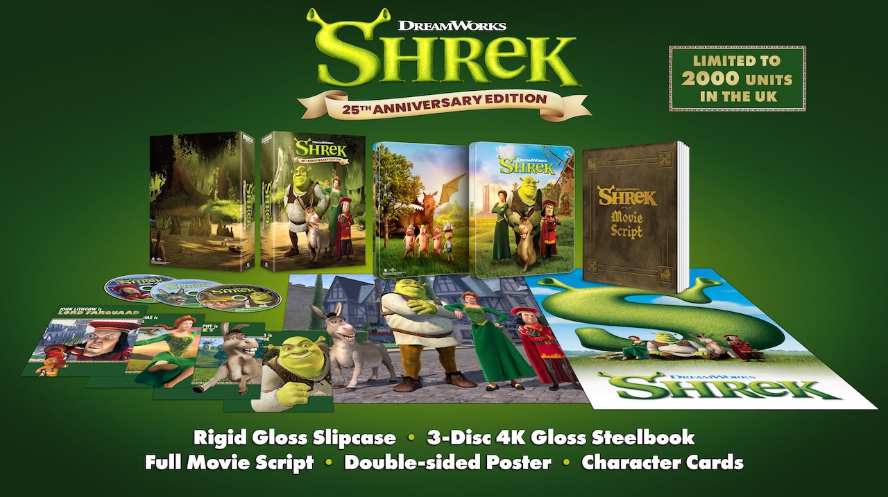 SHREK 25TH ANNIVERSARY COLLECTOR'S EDITION 4K UHD & BLU-RAY STEELBOOK - PRE-ORDER-2-NOVEMBER-2026