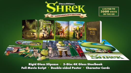 SHREK 25TH ANNIVERSARY COLLECTOR'S EDITION 4K UHD & BLU-RAY STEELBOOK - PRE-ORDER-2-NOVEMBER-2026