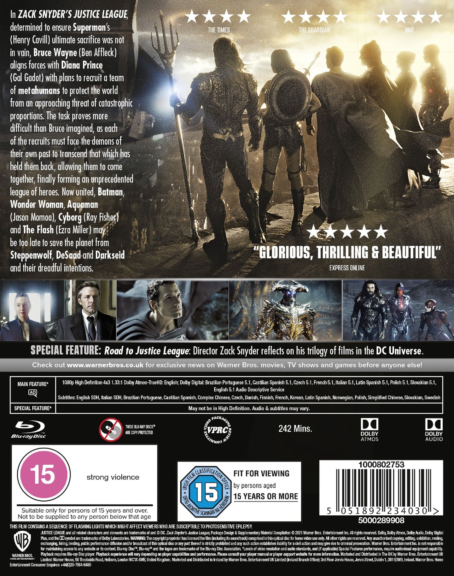 ZACK SNYDER'S JUSTICE LEAGUE