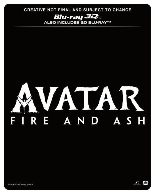 Avatar: Fire and Ash 3D + Blu-ray + Blu-ray Bonus disc SteelBook - PRE-ORDER-15-JUNE-2026