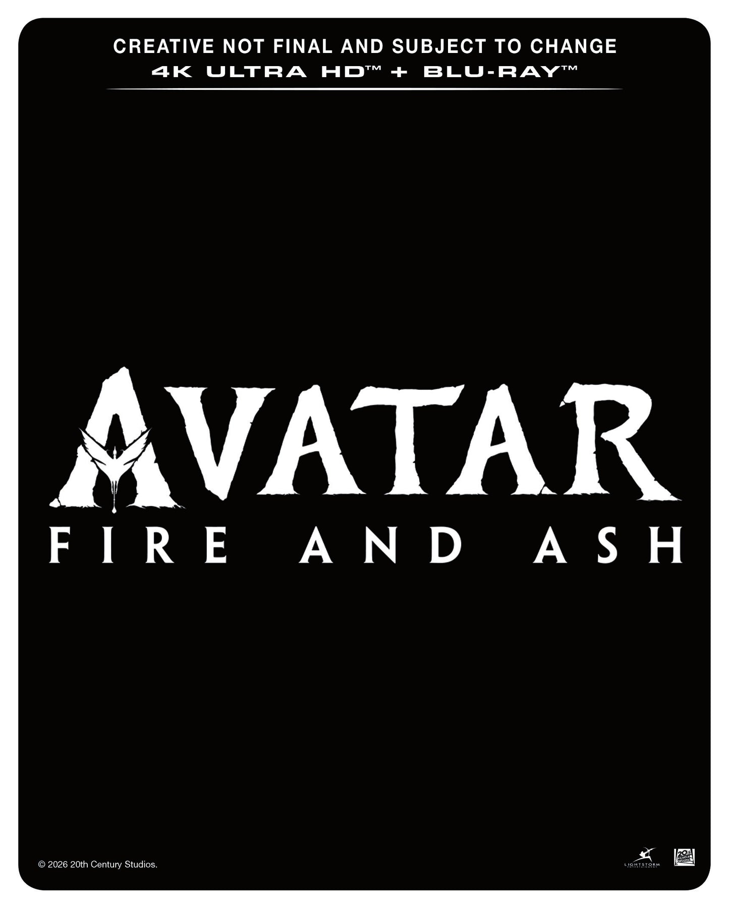 Avatar: Fire and Ash UHD + Blu-ray + Blu-ray Bonus disc SteelBook - PRE-ORDER-15-JUNE-2026