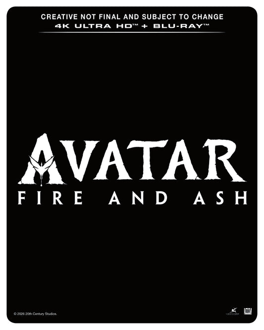 Avatar: Fire and Ash UHD + Blu-ray + Blu-ray Bonus disc SteelBook - PRE-ORDER-15-JUNE-2026