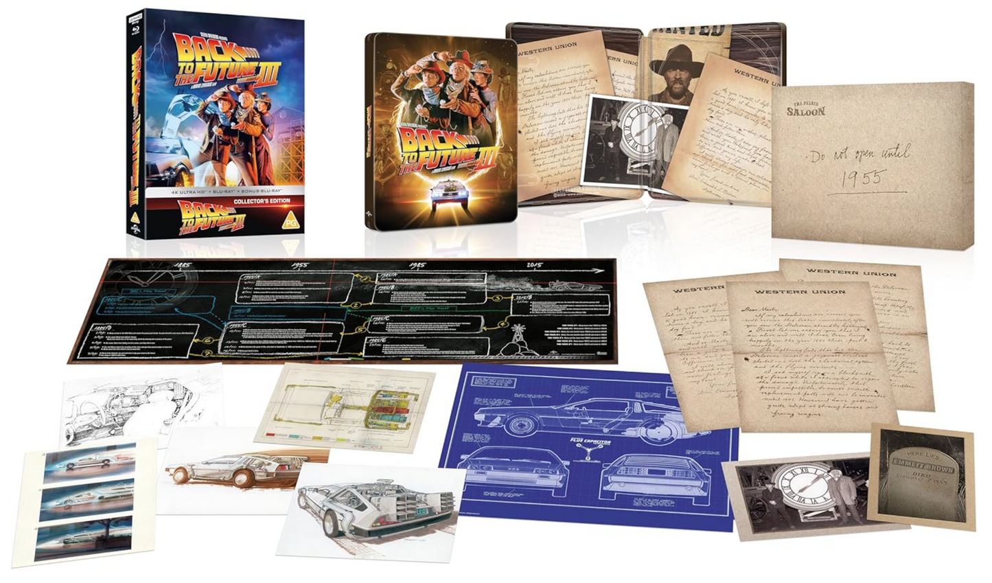 Back to the Future III 4K UHD & Blu-Ray Steelbook - PRE-ORDER 10 November 2025