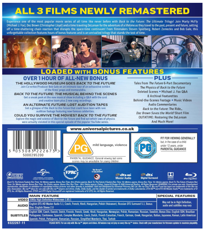 Back To The Future: The Ultimate Trilogy - Blu-ray